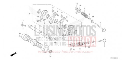 ARBRE A CAMES/SOUPAPE ADV750N de 2022